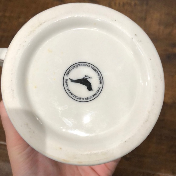 Anthropologie Monogrammed Letter Mug T Dishwasher Microwavable Safe - Picture 3 of 4